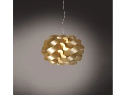 Lampadario Moderno Cloud Polilux ® New Gold E Metallo Cromo 2 Luci E27