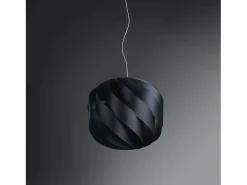 Lampadario Moderno Globe Polilux ® Nero E Metallo Cromo 2 Luci E27