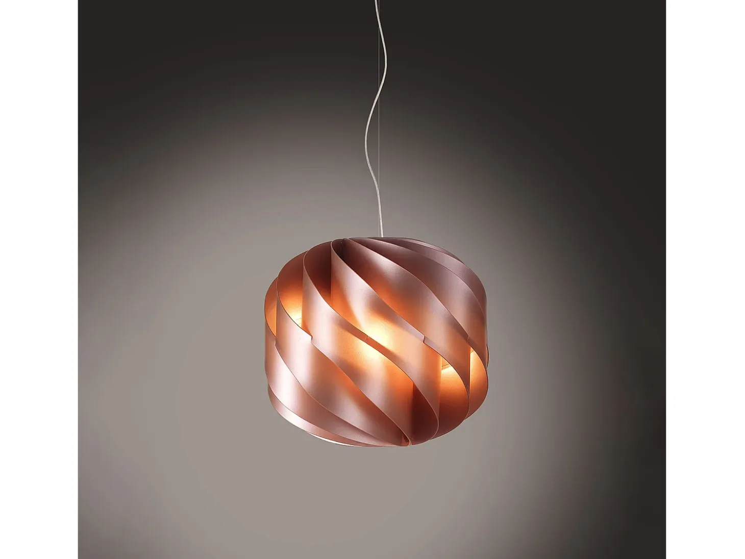 Lampadario Moderno Globe Polilux ® Rame E Metallo Cromo 2 Luci E27