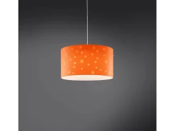 Lampadario Moderno Pois Polilux ® Arancione Materie Plastiche Bianco 5 Luci E27