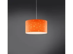 Lampadario Moderno Pois Polilux ® Arancione Materie Plastiche Bianco 3 Luci E27