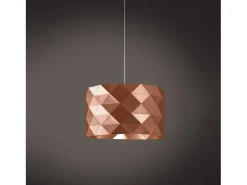 Lampadario Moderno Prisma Polilux ® Rame E Metallo Cromo 3 Luci E27