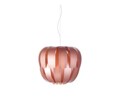 Lampadario Moderno Queen Polilux ® Pink Metal E Metallo Cromo 2 Luci E27