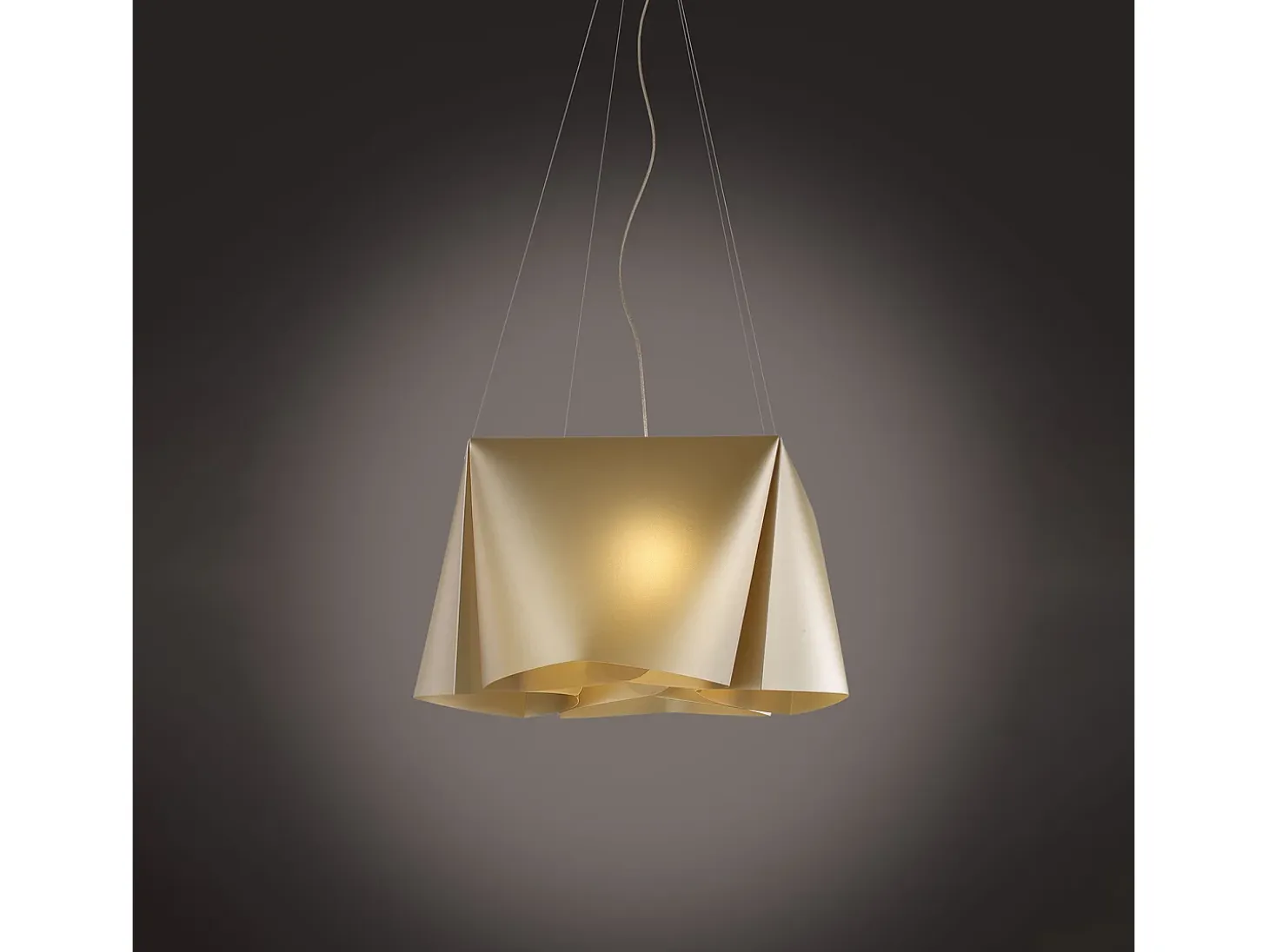 Lampadario Moderno Wanda Polilux ® New Gold E Metallo Cromo 5 Luci E27