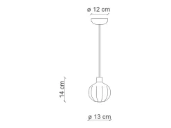Lampadario Vintage Decò Afoxe' Alluminio Ceramica Verde Salvia 1 Luce E14