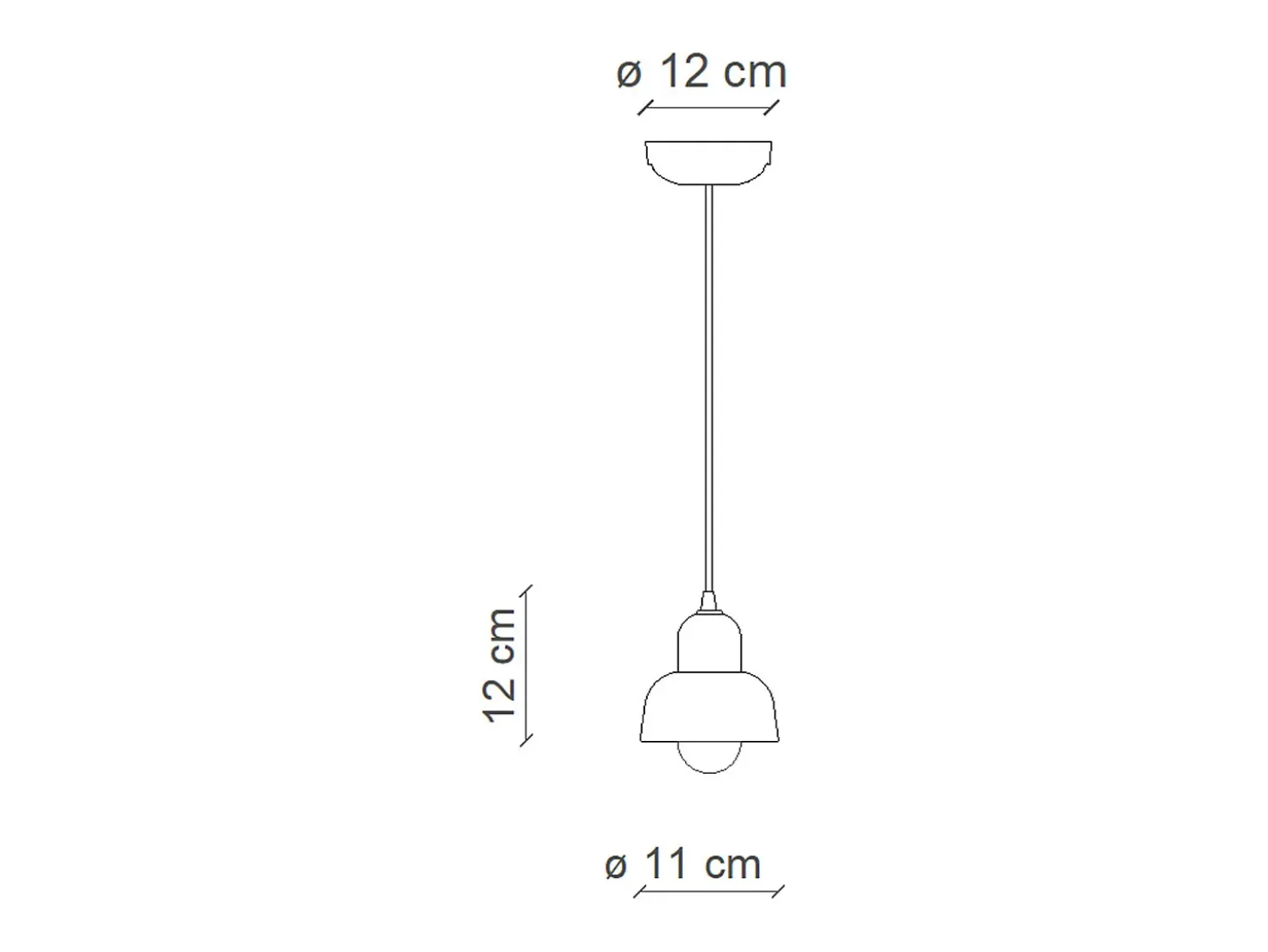 Lampadario Vintage Decò Berimbau Ceramica Marrone Moka 1 Luce E14