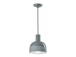 Lampadario Vintage Decò Caxixi Ceramica Grigio Castello 1 Luce E27
