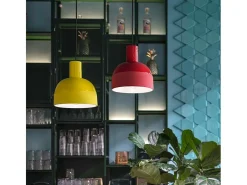 Lampadario Vintage Decò Caxixi Ceramica Verde Bottiglia 1 Luce E27