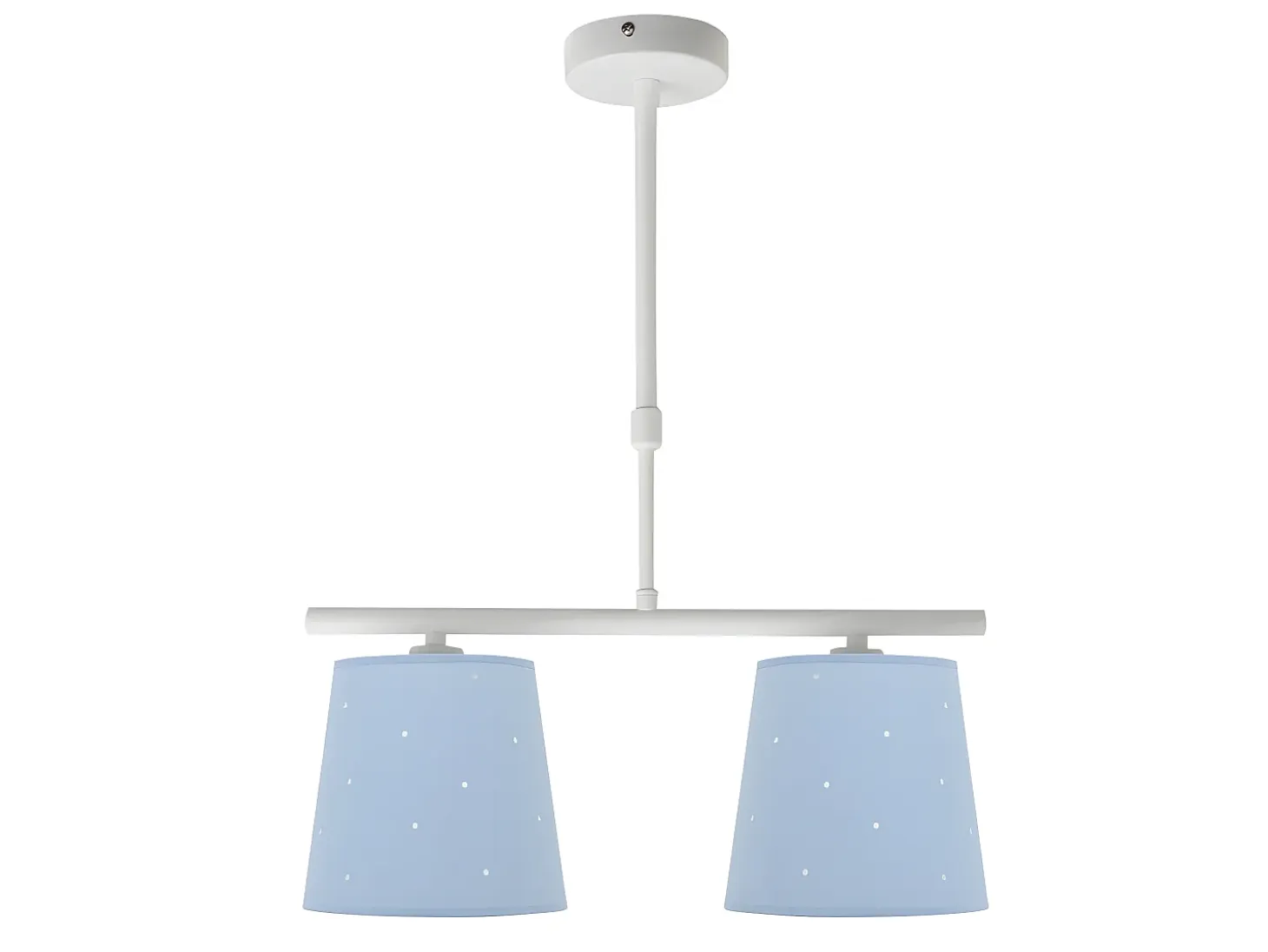 Lampara De 2 Luces Modelo Consciencia Acabado Celeste De