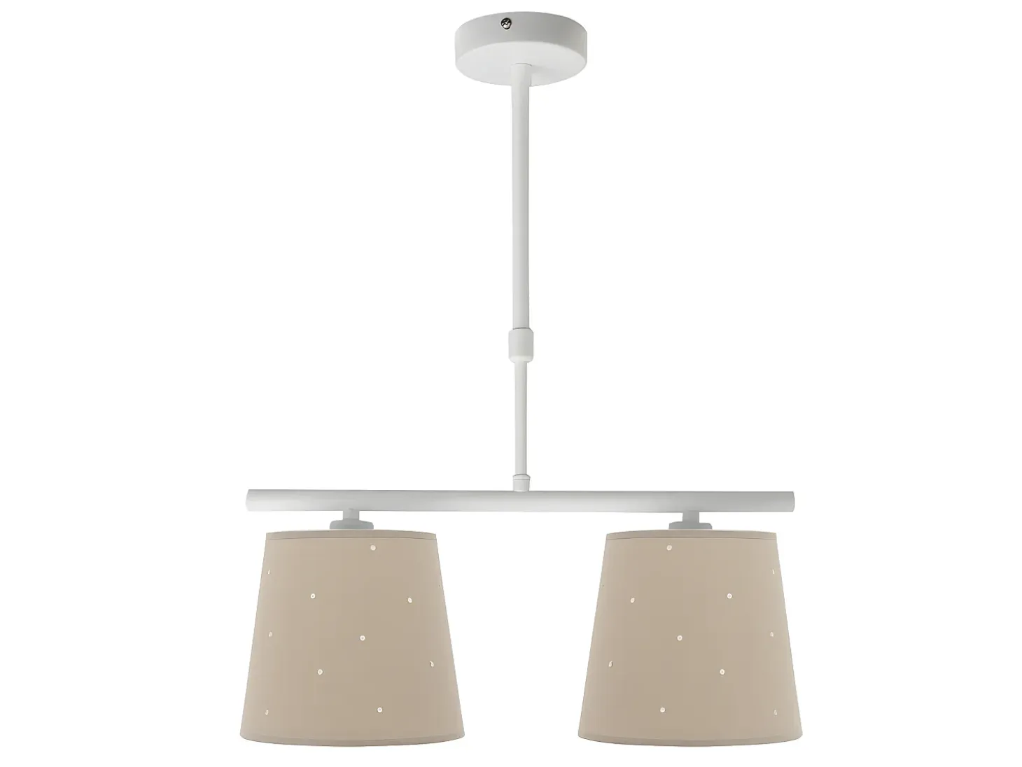 Lampara Beige Modelo Consciencia Con 2 Luces X E14 De