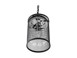 Lampara Colgante Modelo Davy 1xe27 Negro/cromo De
