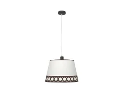 Lampara Colgante Modelo Dalia 1xe27 Beis/marron De