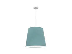 Lampara Colgante Maldivas 1xe27 Blanco/turquesa Reg.40d De