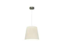 Lampara Colgante Maldivas 1xe27 Cuero/beis Reg.35d De