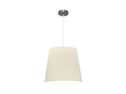 Lampara Colgante Maldivas 1xe27 Cuero/beis Reg.40d De