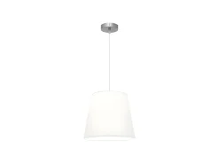 Lampara Colgante Maldivas 1xe27 Cromo/blanco Reg.35d De
