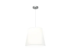 Lampara Colgante Maldivas 1xe27 Cromo/blanco Reg.40d De
