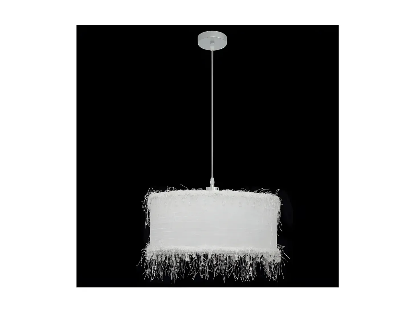 Lampara Colgante Modelo Hilos De 1xe27 Blanca 40d De
