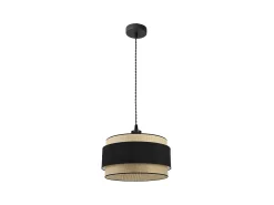 Lampara Colgante Regulable Modelo Kandy Natural/negro