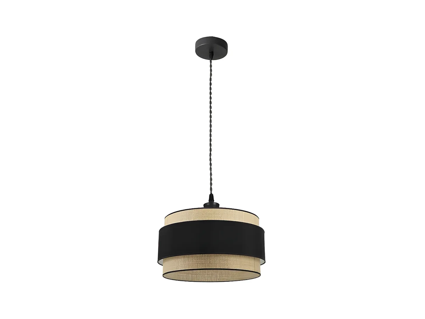Lampara Colgante Regulable Modelo Kandy Natural/negro