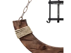 Lampara Colgante Rustico Cortijo 1xe27 Marron De