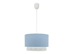 Lampara Colgante Trazos 1xe27 Celeste 30d De .