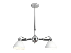 Lampara Con Tulipa Metalica Modelo Buri 2 Luces