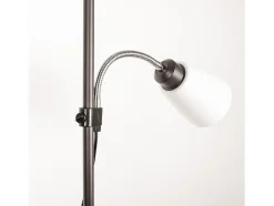 Lampara De Pie Marron De La Serie Varese Con Doble Iluminacion