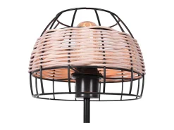 Lampara de sobremesa Sotero 60W mimbre marrón/natural Ø20x43,5 cm