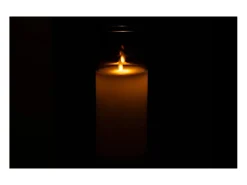 Lampara led brillante cristal gris Alt. 25 cm