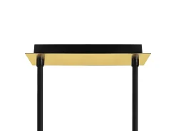 Lampara Lineal Ciudad Del Cabo Led 4 L. Negra