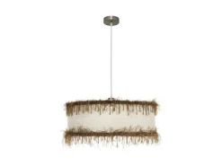 Lampara Modelo Hilos Acabado Beige 1xe27 50 D De