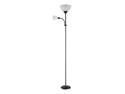 Lampara Pie De Salon Negra Modelo Rigel Con Punto Orientable