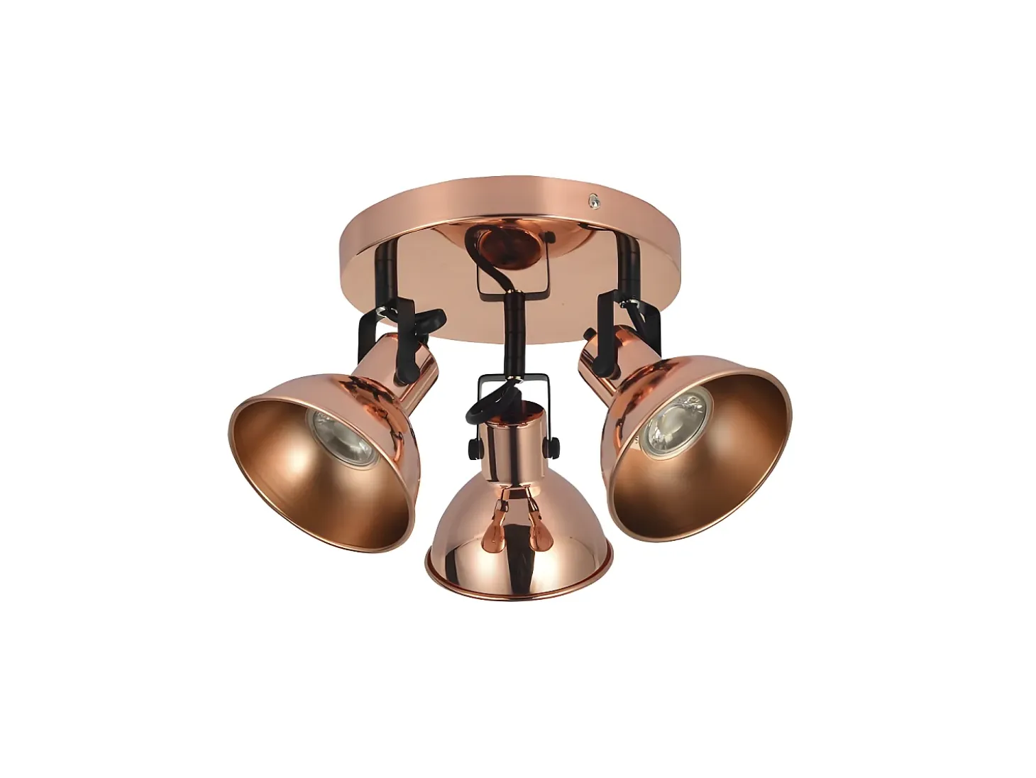 Lampara Plafon Arabia 3xgu10 Cobre Bombillas No Incluidas