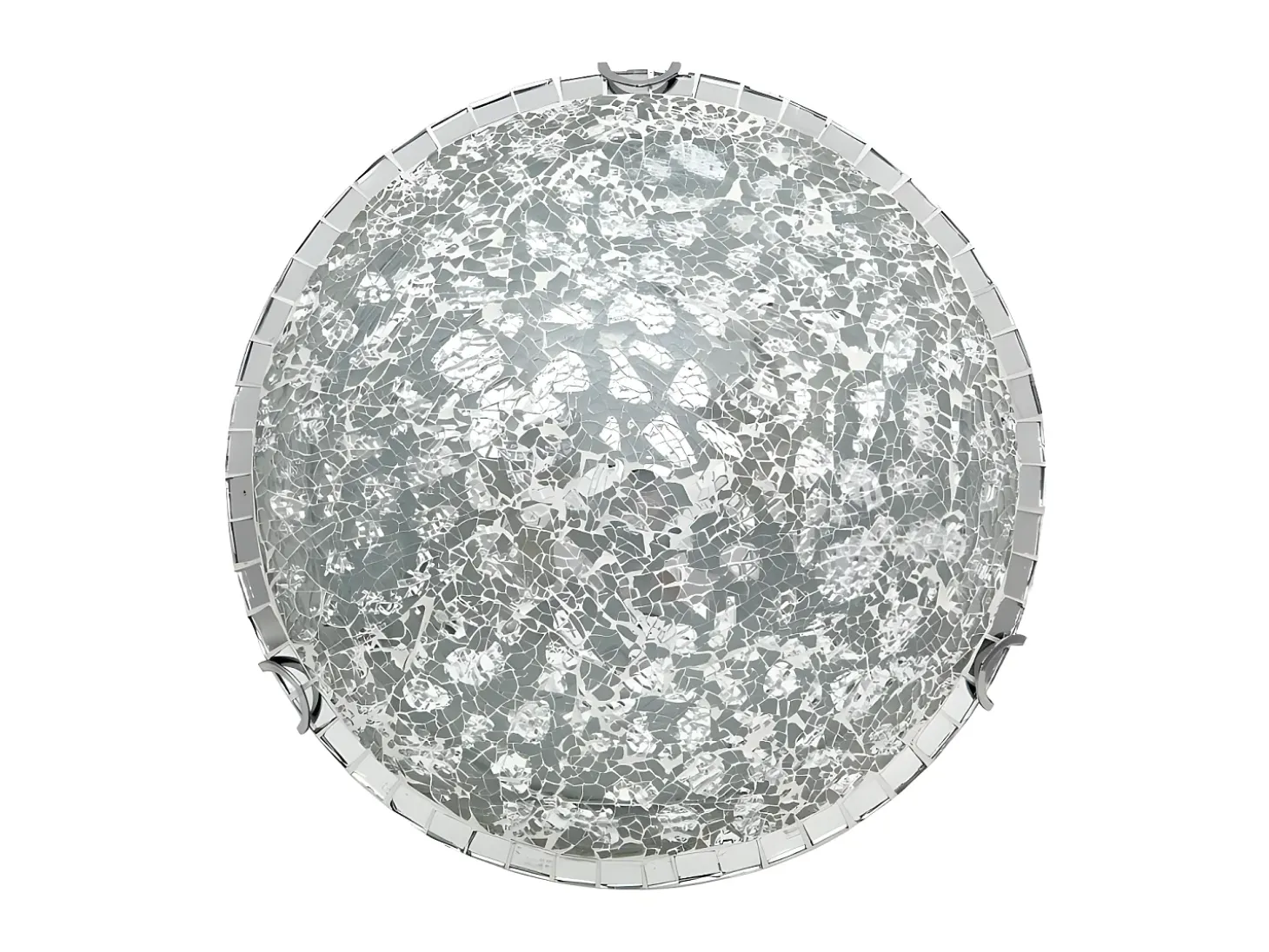 Lampara Plafon De 3 Luces Modelo Tenor Color Cromo Mosaico