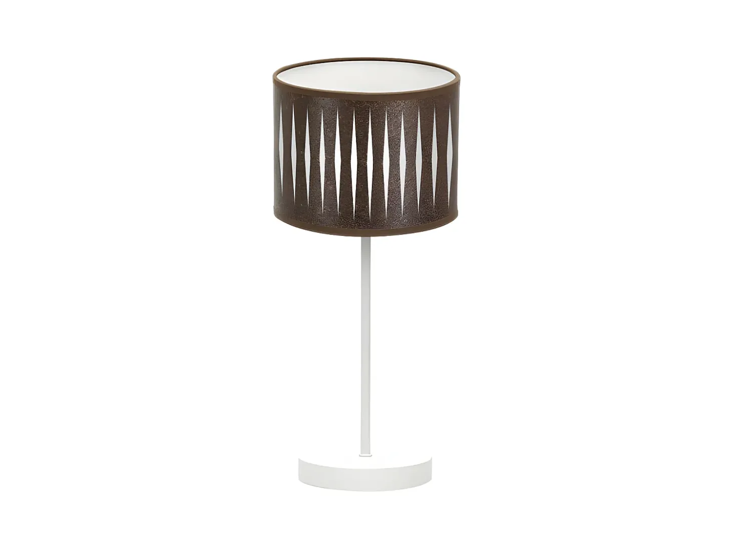 Lampara Sobremesa Color Oxido Modelo Piron Armazon Blanco