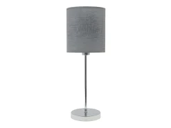 Lampara Sobremesa Serie Axel Plata 1xe14 De .