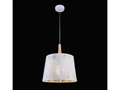 Lantern Lámpara Colgante Techo Dome Blanco, 1 Luz, E27