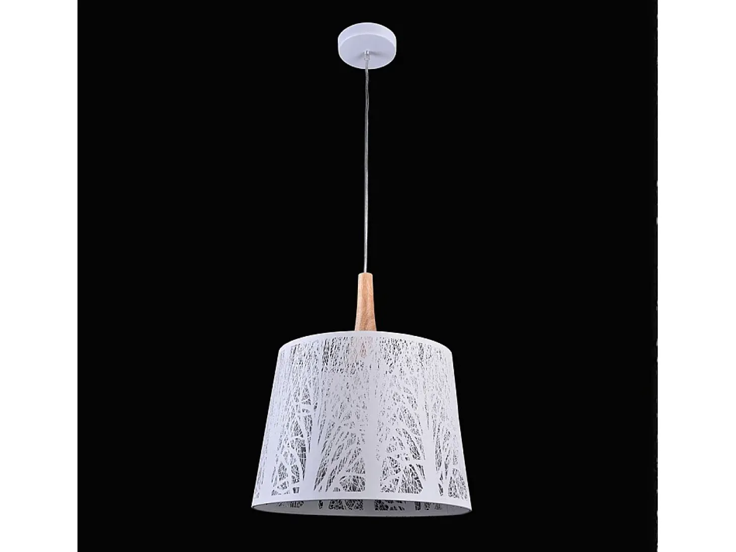 Lantern Lámpara Colgante Techo Dome Blanco, 1 Luz, E27