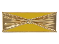 Lazo de silla elástico 25 uds con broche de diamante dorado ES783559