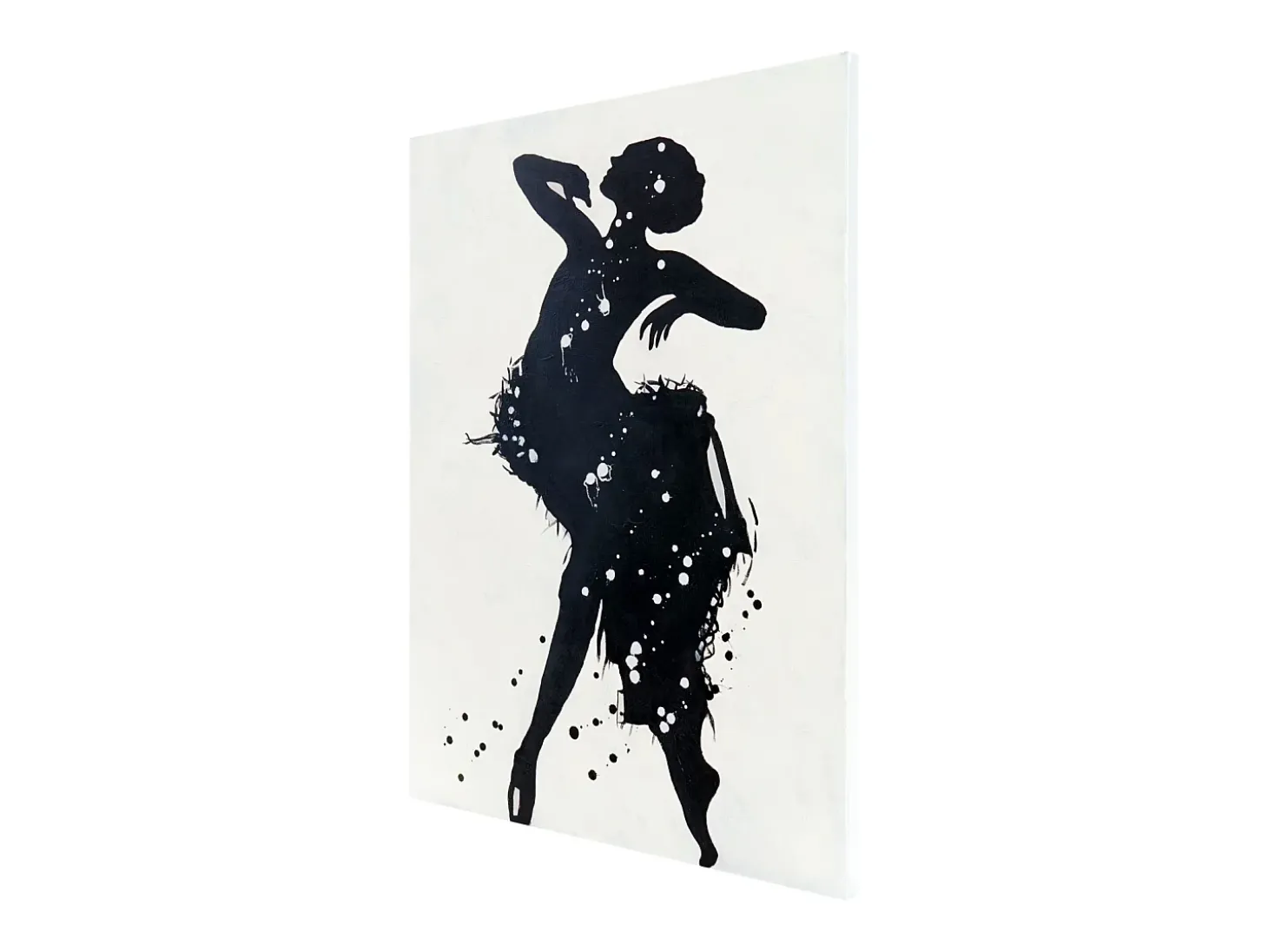 Óleo bailarina pintado a mano