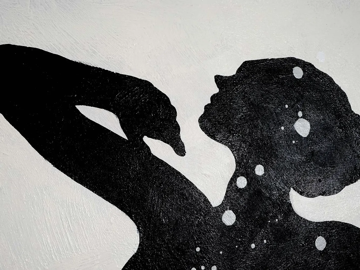 Óleo bailarina pintado a mano