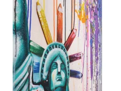 Óleo Estatua de la Libertad pintado a mano