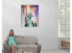 Óleo Estatua de la Libertad pintado a mano