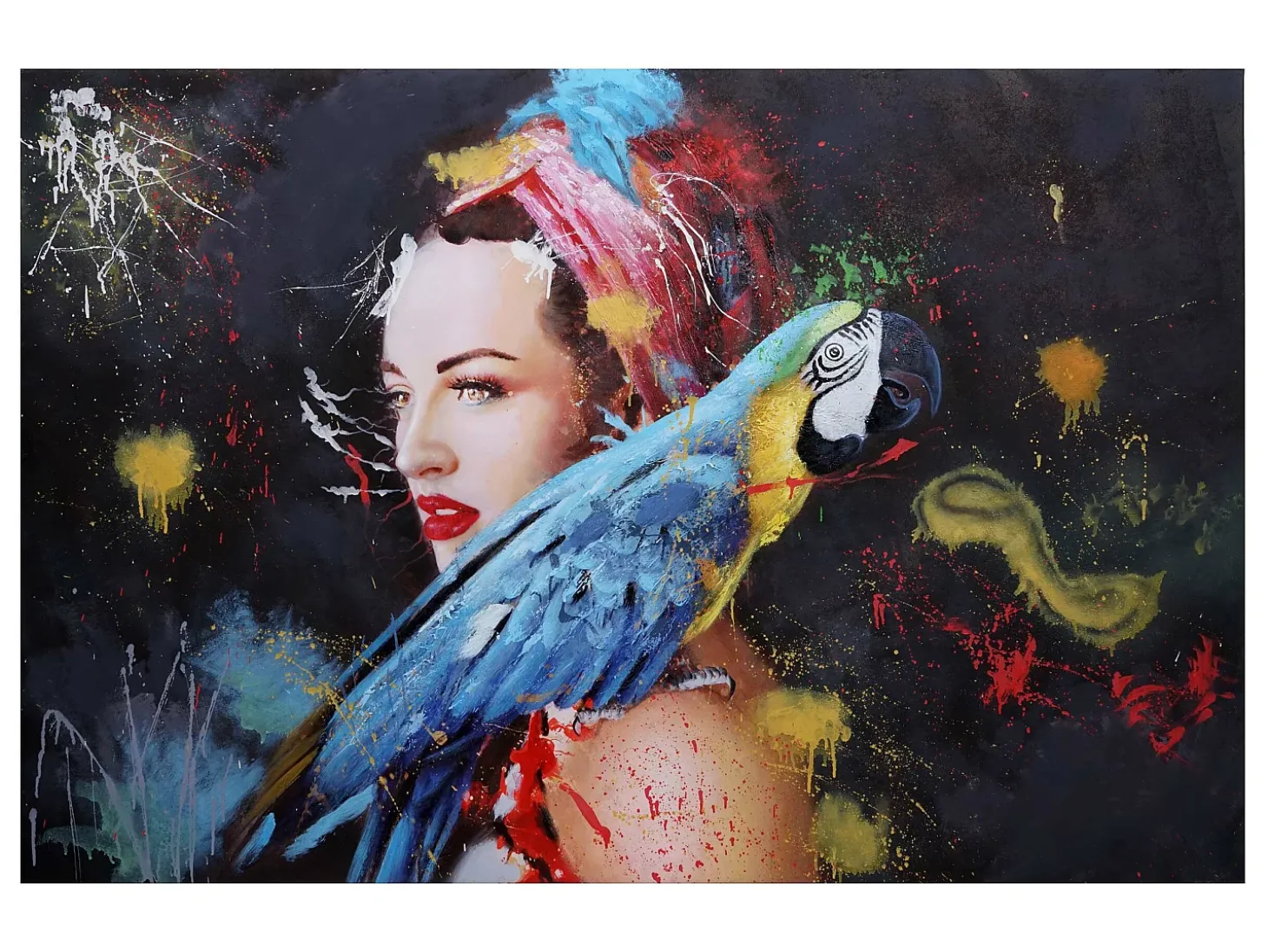 Óleo mujer MCW-H25 pintado a mano, 120x180cm