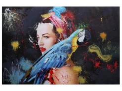 Óleo mujer MCW-H25 pintado a mano, 100x150cm