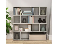 Librería/Separador de ambientes Gris Hormigón 105x24x102 cm