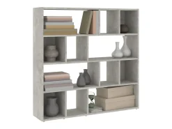 Librería/Separador de ambientes Gris Hormigón 105x24x102 cm