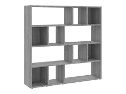 Librería/separador de ambientes Sonoma gris 105x24x102 cm