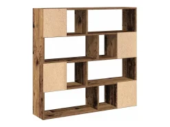 Librería/Separador de ambientes madera vieja 105x24x102 cm